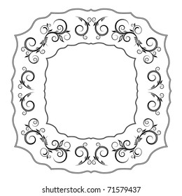 vintage floral frame