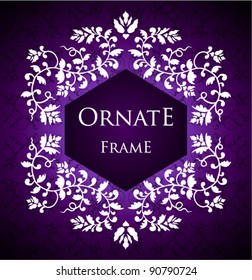 Vintage floral frame