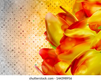 Vintage floral frame background. And also includes EPS 10 vector