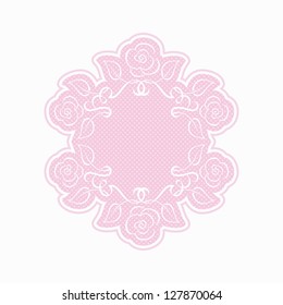 Vintage floral frame. Calligraphic Elements for design.