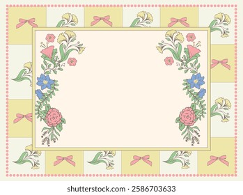 Vintage Floral Frame Collection Pastel Elegance. Hand-Drawn Vintage Floral Borders. Perfect for invitations, stationery, certificates, wedding invitations, greeting cards, and branding.