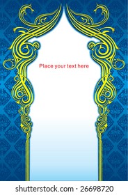 Vintage floral frame design