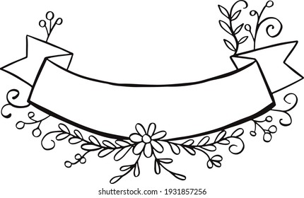 Vintage floral frame. Element for design illustration