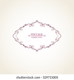 Marco floral vintage. Elemento para el diseño.