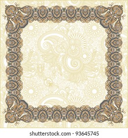 vintage floral frame. Element for design