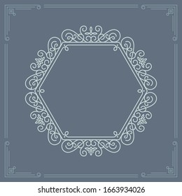 Vintage Floral Frame Premium Vector 