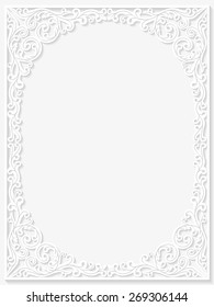 Vintage Floral Frame Vector Illustration Stock Vector (royalty Free 