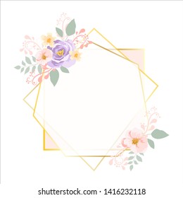 vintage floral frame for wedding decoration, personal project and many more