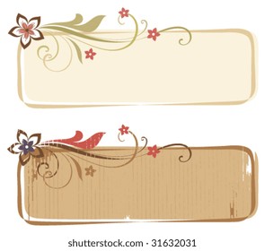 Vintage floral frames.