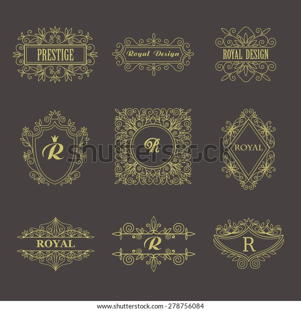  Vintage\
Floral Frames for your Logo, Invitation, Monogram, Wedding\
Background,\
 Business Sign, Royalty\
Design.