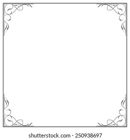 Vertical Black Celtic Elven Frame Stock Vector (royalty Free) 1652411314