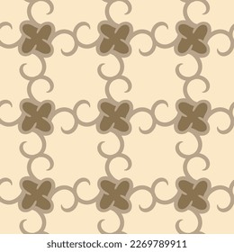 Patrón geométrico floral vintage mezcla sin fisuras de elementos florales y geométricos en tonos pastel suaves con formas sutiles de trébol, para invitaciones de boda, scrapbooking, envoltura de regalo, papel 