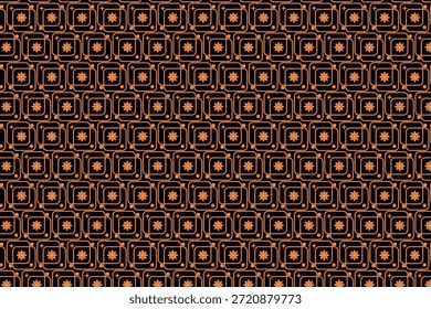 Vintage floral geometric seamless pattern