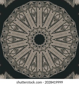 Vintage floral greek mandala pattern