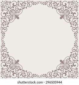 Vintage floral greeting card.