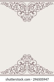 Vintage floral greeting card.