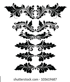 Vintage floral headers