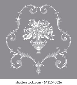 vintage floral lace pattern for your design