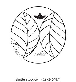 
vintage floral logo with a natural feel