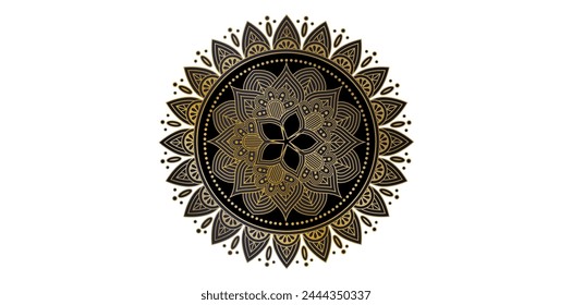 Vintage Floral Mandala Pattern Vector Illustration.