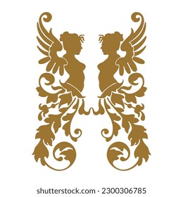 vintage floral ornament. decorative vector frames and borders.