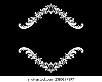 Vintage Floral Ornament Luxury Frame