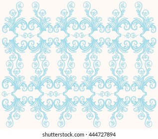 Vintage floral ornament pattern. Vector abstract ornament pattern