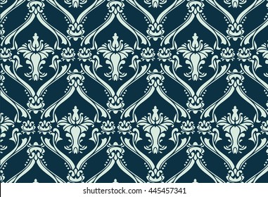 Vintage floral ornament pattern. Vector abstract ornament pattern