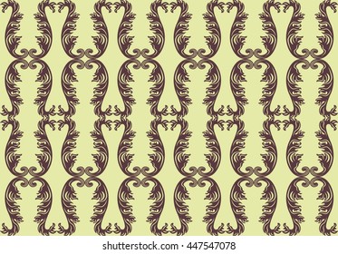 Vintage floral ornament pattern. Vector abstract decor for backgrounds, texture, textile, cards