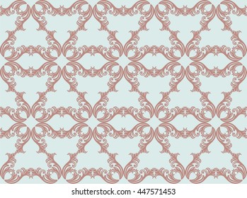 Vintage floral ornament pattern. Vector abstract decor for backgrounds, texture, textile, cards