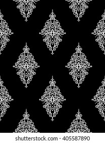 Vintage floral ornament seamless vector wall coverings 
