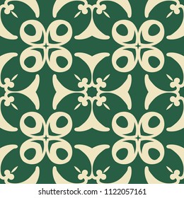 Vintage floral ornamental seamless pattern. Template for design