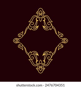 Vintage floral ornaments in golden hues exude luxury and elegance. Use them to frame your designs and create a vintage, opulent feel