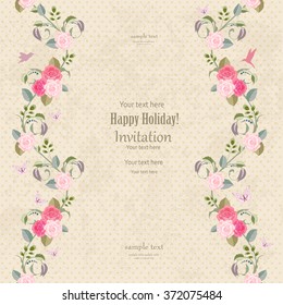 Vintage floral pattern