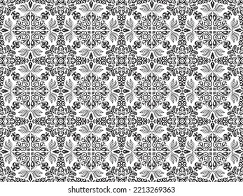 A vintage floral pattern or background