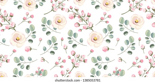 vintage floral pattern for decoration, scrapbooking, gift wrapping, crafting, background, wallpaper and many more.