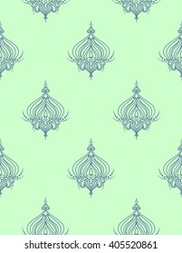 Vintage floral pattern Flower seamless vector wall coverings
