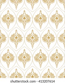 Vintage floral pattern Flower seamless vector wall coverings
