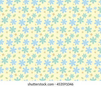 vintage floral pattern for print, wrapping, clothing,or wallpaper. seamless small flowers background. cute vintage flowers pattern.