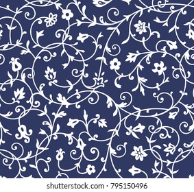 Vintage floral pattern. Rich ornament, old style pattern for wallpapers, textile, Scrapbooking etc.