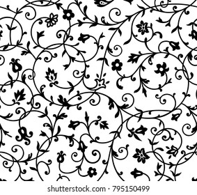 Vintage floral pattern. Rich ornament, old style pattern for wallpapers, textile, Scrapbooking etc.