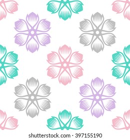 vintage floral pattern, seamless background