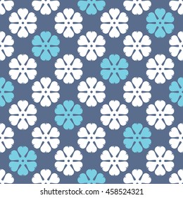 Vintage Floral Pattern, Seamless Background.