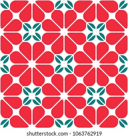 Vintage Floral Pattern. Seamless Vector Background.