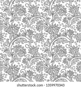 Vintage floral pattern vector
