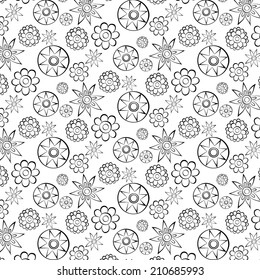 vintage floral pattern. Vector illustration.