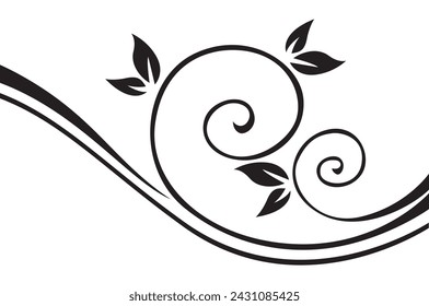 Vintage patrón floral, ilustración vectorial, elementos de diseño vectorial.