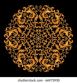 Vintage floral pattern. Vector illustration.