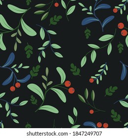 vintage floral  pattern vector, seamless pattern.