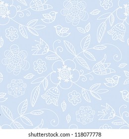vintage floral pattern wallpaper, background, postcard